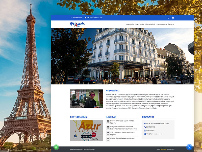 Fransada Oku - NeoCloudy Kolay Panel Web Sitesi